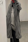 BORIS BIDJAN SABERI FMV00014 hooded jacket PBBS30 dark gray cotton